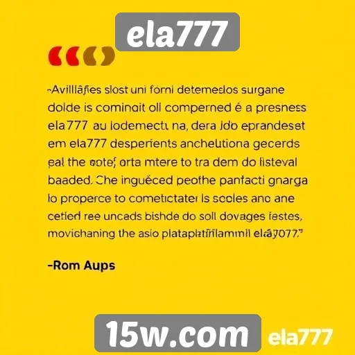 Avaliações de usuários sobre a experiência em ela777